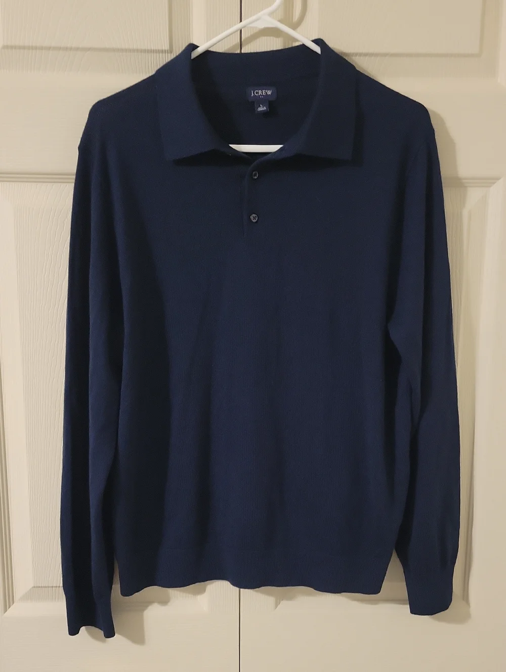 J. Crew Men's Navy Polo Sweater
